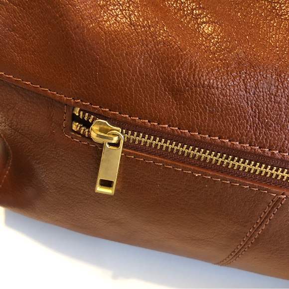 Rachel Rachel Roy Leather Satchel/Crossbody Bag, Rich Cognac. Perfect Condition. - Picture 9 of 15